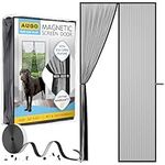 AUGO Magnetic Fly Screen Door - Self Sealing, Heavy Duty, Hands Free Mesh Net Partition Keeps Bugs Out - Pet and Kid Friendly - Patent Pending Keep Open Feature - 87x 207cm