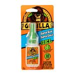 Gorilla Glue Super Glue Gel, Fast-Setting, Thicker Controlled Formula, Anti-Clog Cap, Versatile Cyanoacrylate Glue, Clear, 0.71oz/20g, (Pack of 1), 7710101