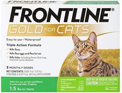 Frontline Gold Flea & Tick Treatment for Cats Pack of 3