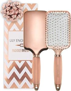 Élégante Brosse Plate, Parfaite pour le Démêlage, le Lissage et le Séchage, Or Rose, Lily England