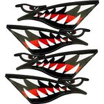 Omoojee 4Pcs Kayak Stickers, Waterproof Shark Decals for Cars, Kayak, Canoe, Fishing Boat