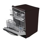 Glassiano Dishwasher Cover for Bosch 12 Place Settings Free Standing Model, Coffee