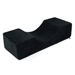 Eyelash Extension Pillow Comfortable Memory Professional Beauty Salon Pillow Black 50 * 20 * 12 cm (Flannel)