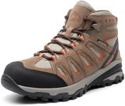 NORTIV 8 Women's Waterproof Hiking Boots Outdoor Trekking Camping Trail Hiking Boot,Size 9,Brown,SNHB211W