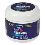 BLUE GOO PAIN RELIEVING GEL, 4 Ounce, Fast Acting, Cooling/Soothing Relief, for Back/Neck Pain, Muscle/Joint Pain, Arthritis, Sprains, Bursitis, Strains, Tendonitis, made with 100% PURE EMU OIL