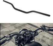 USTPO Motorcycle Handlebar 7/8" 22mm Cafe Racer Handlebars Low Rise Drag Bars Universal For Cafe Race Bobber Motocross Dirt Pit Bike ATV Ebike Mini Bike Black