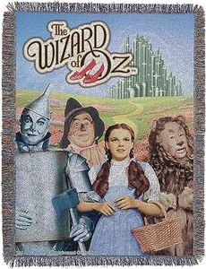 Northwest Warner Brothers Wizard of Oz, 'Group' Woven Tapestry Throw Blanket, 48' x 60', Multi Color