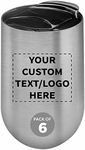 DISCOUNT PROMOS Stainless Steel Mugs with Side Lock Lid