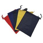 Aimwell Pack of 5 Assorted Colours Heavy Duty Cash, Change, Money, Coin, Fruit Machine Sorting Bags for Banking