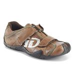 ID Brown Retro Design Casual Shoes for Men