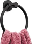 MARMOLUX ACC Matte Black Towel Ring