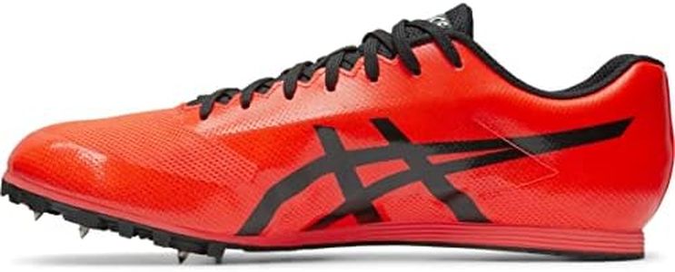 ASICS Unisex Hyper LD 6 Track & Field Shoes, 12, Sunrise RED/Black