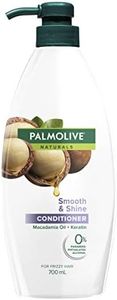 Palmolive Naturals Hair Conditioner, 700mL, Smooth & Shine with Macadamia Oil & Keratin, For Frizzy Hair, No Parabens, Phthalates or Colourants