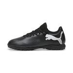 Puma Unisex Youth Future 7 Play Tt Jr Soccer Shoes, Puma Black-Puma White, 5 UK