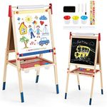 BABY JOY Kids Art Easel, 3 in 1 Dou