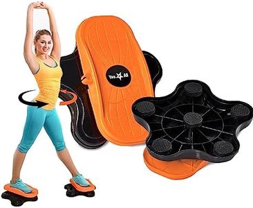 Yes4All Flcd Yes4All - Girador de cintura unisex de nueva generación de disco giratorio para abdominales, tabla de ejercicios de disco giratorio, A. Cardio Twister - Negro/Naranja, Pin UK