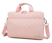 inmac 360 Degree Laptop Bag Full Cushioned Laptop Shoulder Bag For LG Gram 16 inch and 15.6 inch-16 inch Laptop (Pink)