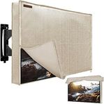 Outdoor TV Cover 41-43 Inches, HOMEYA 600D Heavy Duty Waterproof & Weatherproof TV Screen Protector with Double Zipper, Velcro Seal, Fits Most TV Mounts and Stands, for Outside LED LCD Flat Screen TVs