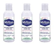 Happy Bees Bundle of 3 Milton Antibacterial Hand Sanitiser Gel 100 ml 3 pack