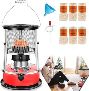 Kerosene Heater & Stove, Kerosene Heater for Indoor Use, 9000 BTU, Outdoor Camping Portable Kerosene Heater Camp Tent Heater for Ice Fishing, Hunting, Hiking, Survival Emergency & Patio（4.6L）