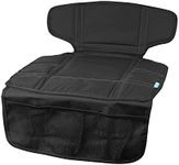 APRAMO Seat Mat Child Car Seat Protector Waterproof Non-Slip Baby Forward Rearward Car Seat Mat ISOFIX Compatible with 3 Mesh Storage Pockets