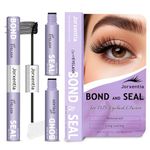 Jorxentia 2-in-1 Lash Bond and Seal Glue, Strong Hold Waterproof Cluster Lash Glue for Eyelash Clusters, Latex Free & Sensitive Eyes - 72h Long-Lasting Lash Extension Glue, Easy DIY Application