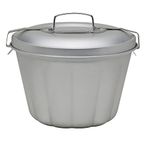 HIC Brands that Cook Mrs. Anderson's Baking Non-Stick Carbon Steel Steamed Pudding Mold, 1.6-Liter