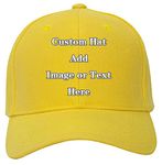 Mr.Panda Custom Unisex Baseball Cap Personalized Gifts DIY Dad Hat Create Trucker Hats World Cup Cap Sun Helmet Plain Blank Cap Yellow