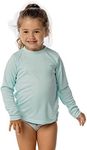 Vapor Apparel Toddler UPF 50+ Sun Long Sleeve T-Shirt, 4T, Seagrass