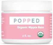 Popped Organic Nipple Butter | Made in the USA | Moisturizing Nipple Cream for Sore, Dry, and Cracked Nipples | Postpartum Essential Balm for Breastfeeding, Nursing (2 fl oz)