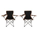 Nalu Folding Camping Chair, Lightweight, Foldable, Portable Garden Beach Seat (2 Pack)