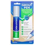 Grout Pen Tile Paint Marker: Waterproof Tile Grout Colorant and Sealer Pen - Winter Grey, Wide 15mm Tip (20mL)