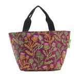 ECO CHIC Lightweight Foldable Insulated Lunch Bag Water Resistant Cooler Bag (Thistle Purple)