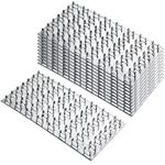 30 Pcs Pronged Truss Plate Flat Mending Plates Truss Mending Plate Truss Connector Plate Galvanized Repair Tie Plate Bracket 1 mm Thick Nail Teeth 8mm High for Wood Stud Roof Truss Timber, 8 x 4 in
