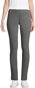 Lands' End Women's Plus Size Starfish Slim Leg Pants, 3X, Charcoal Heather