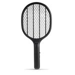 Night Cat Fly Killer Electric for Dining Areas,: Fly Bat Electronic Mosquito Insect Fly Racket for Indoor USB Rechargeable 3000V