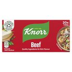 Knorr Beef Stock Cubes gluten-free to add a rich beef flavour to your dishes 20x 10 g