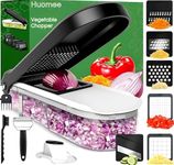 Huomee All-in-1 Vegetable Chopper, Premium Onion Chopper, Veggie Chopper, Premium Mandoline Slicer, Dicer Grater, Affordable Salad Food Chopper and Kitchen Tools & Gadgets - AU-Owned