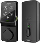 Lockly Secure Plus Deadbolt Smart Door Lock with Flat Head, Matte Black