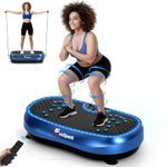 Vibration Plate, EvoSpark 2026 Plus Vibration Plate Exercise Machine with Larger Silicone Pad, Dual Motors, 199 Levels, 7 Modes, 226kg Capacity Vibrating Plate for Lymphatic Drainage & Weight Loss