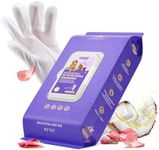 HICC PET Cleaning & Deodorizing Bathing Wipes for Dogs and Cats, Coconut Oil Grooming Wipes for Face, Paws, Butt and Body, Dog Cleaning Wipes - Remove Dirt, Nourish Sooth Fur and Eliminate Odors