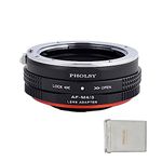 PHOLSY AF to MFT Lens Mount Adapter with Aperture Control Ring Compatible with Sony A Minolta AF Lens to Micro Four Thirds (M4/3 Micro 4/3) Mount Camera Body Compatible with Olympus Panasonic Lumix