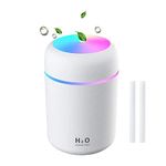 SellerZone Humidifiers with Colorful Light for Room, Bedroom, Office, Car (White) Don't use Essential