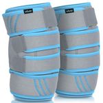 Vive Knee Ice Pack Wrap (2 Pack) - Cold / Hot Gel Compression Brace - Heat Support Strap For Arthritis Pain, Tendonitis, ACL, Athletic Injury, Osteoarthritis, Women, Men, Running, Meniscus and Patella