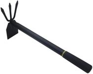 Garden Hoe and Cultivator, Long Heavy Duty Hand Hoe with Tiller,2 Section Handle, Carbon Steel Blade, Cultivator Hoe Garden Tools for Loosening Soil, Digging, Weeding