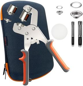 HAPDEN Heavy Duty Grommet Kit with Bag and 200 pcs 10mm Grommets, Complete Eyelet & Grommet Tool Kit for DIY Tarp Ring Repair and Installation
