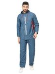 Citizen Spiderman Reversible Raincoat for Men with Waterproof Pant, Inbuilt Hood & Carry Bag | Durable & Lightweight Rainsuit | Blue, 2XL