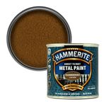 Hammerite Direct to Rust Metal Paint - Hammered Copper Finish 250ML