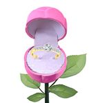 Vighnaharta Engage Solitaire CZ Gold- Plated Alloy Ring With PROSE Ring Box valentine day gift valentineday gift for her gift for him gift for women gift for men Women and Girls - [VFJ1225ROSE-PINK-G10]