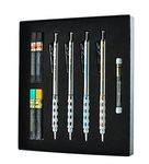 Pentel Arts Graphgear 1000 Premium Gift Set With Refill Leads&Erasers (Pg1000Bxset),Black